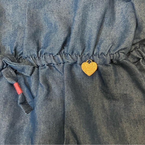 Vince Camuto kids Blue Ruffled Jumpsuit size 6X feminine dress up girly chic - Picture 3 of 6